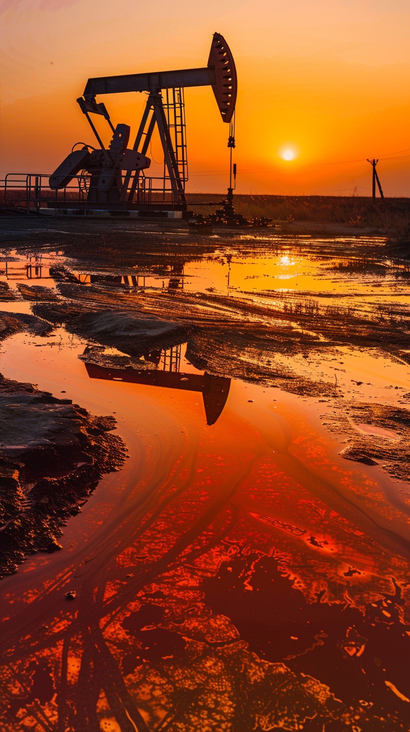StockCake-Sunset Oil Rig_1746168388 StockCake-Sunset Oil Rig_1746168388